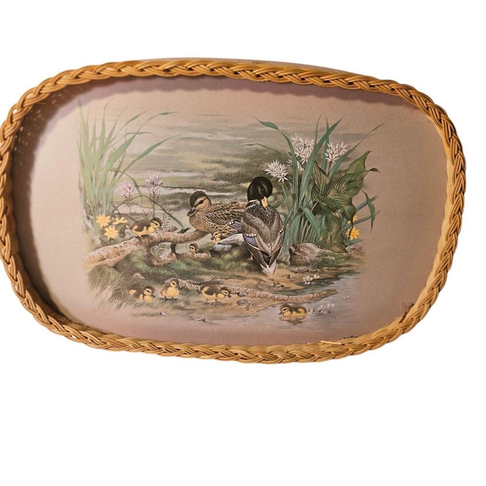 Imperial Star Woven Edge Duck Design Tray